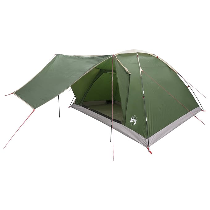 vidaXL - Kamperen - tent - 6-persoons - Groen - Polyester - en - Staal