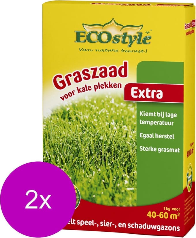 Ecostyle Graszaad-Extra 60 m2 - Graszaden - 2 x 1 kg
