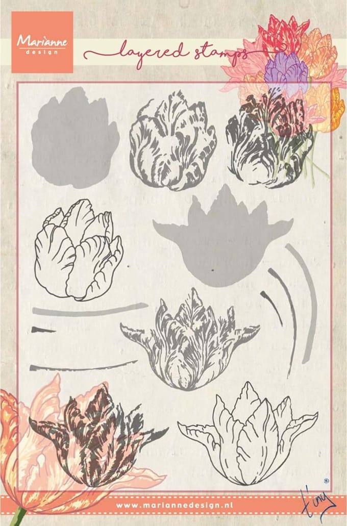 Marianne Design Stempel - Tinys tulp TC0852 12.5x19.0cm