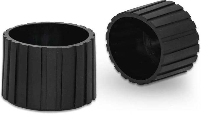 Zwarte Rond 45mm Stoelpoot Beschermers - 4 Stuks