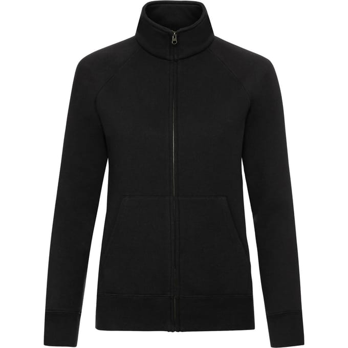 Fruit of the Loom Dames/Dames Premium Lady Fit Sweatjack (Zwart)