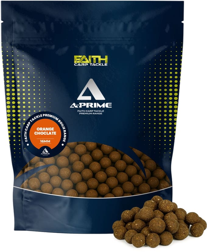 Faith Carp Tackle A-Prime Boilie - 5kg - 16mm - Orange/Chocolate