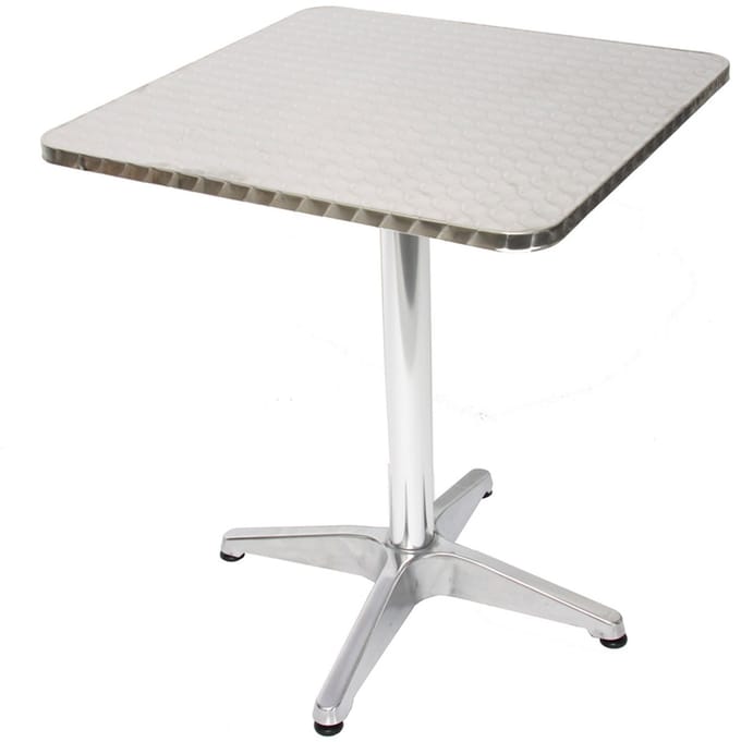 Aluminium bistrotafel tuintafel M28, rechthoekig, 60cm