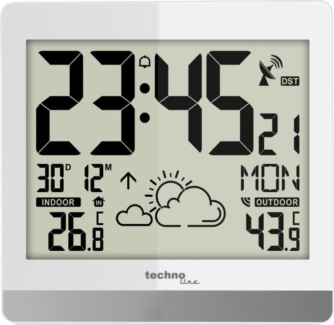 Technoline Weerstation WS 8119 Radiogestuurd Met datum- en dagaanduiding Met 1 buitensensor tot 30 m