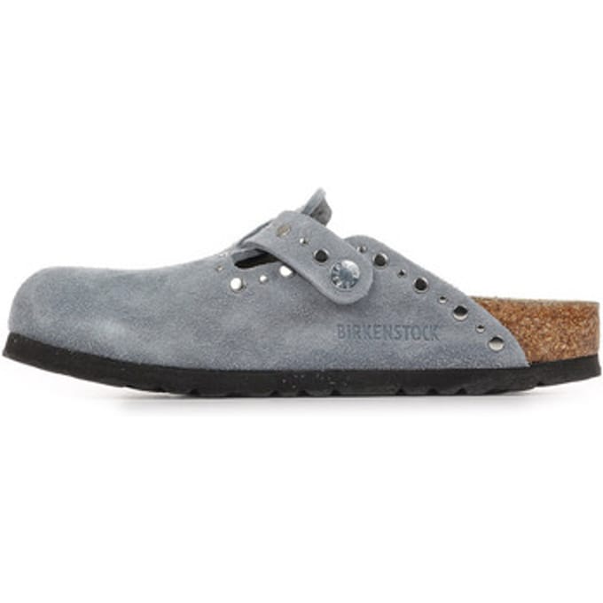Clogs van echt leer met siernagels model 'Boston Rivet'
