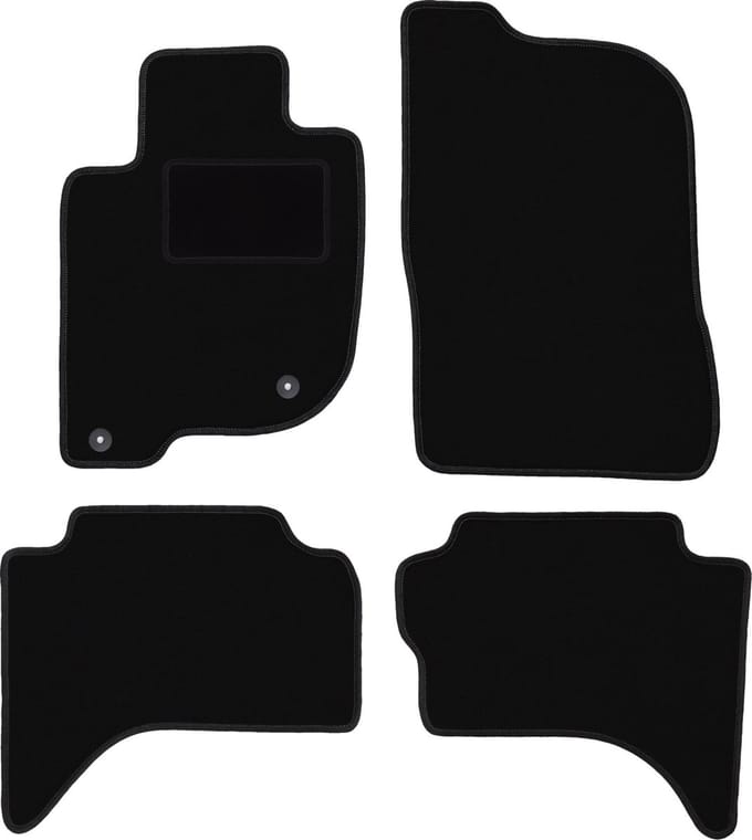 Zwarte veloursmatten voor: Fiat Fullback offroad (2015-)