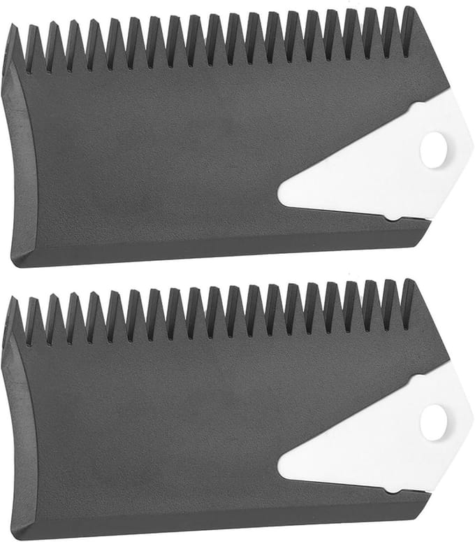 Waskam Surfplank - Skimboard Accessoire - Wax Aanbrengen - Gladde Afwerking - 2 Stuks - Zwart