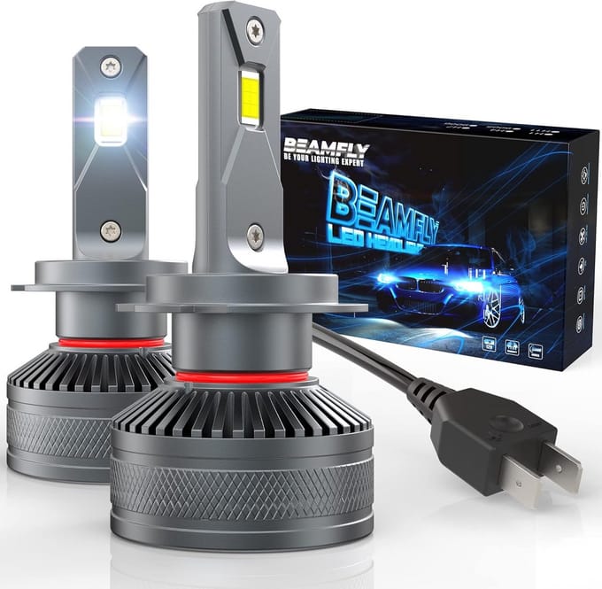 H7 LED Autolampen Set - 130W Superhelder 28000LM Wit Licht - 6000K