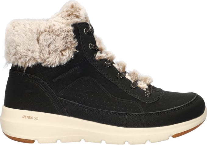 Skechers Glacial Ultra dames veterboot - Zwart - Maat 41