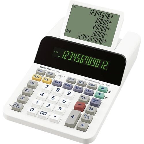 Sharp Tischrechner anzeigend EL-1501 Bureaurekenmachine Wit Aantal displayposities: 12
