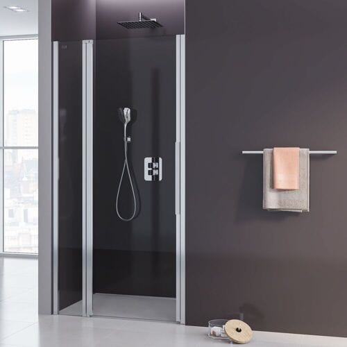 Kronenbach Tube swing door NPFA with fixed element for niche 80 cm left KB00308K020SP9
