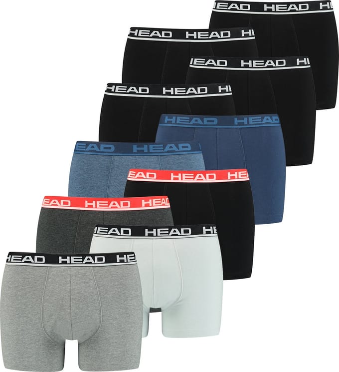 BOXERS Pack van 10 Head Heren Basic Boxer Broek Shorts Ondergoed Ondergoed Pack van 10