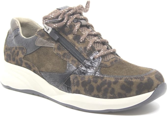Durea Sneaker H olijf zwart (Maat - 5,5, Kleur - Groen)