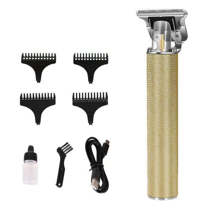 USB oplaadbare draadloze tondeuse Professionele elektrische baardhaartrimmer beige