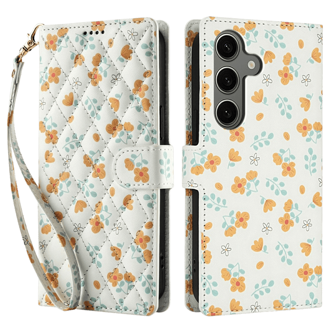 Comfycase Samsung Galaxy S24 / S25 Floral Bookcase Hoesje Bloemen