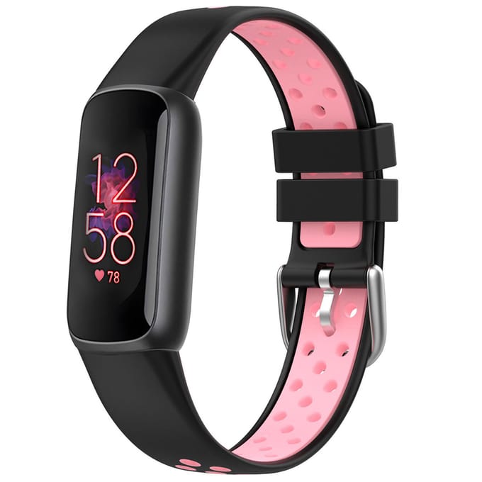 imoshion Siliconen sport bandje voor de Fitbit Luxe - Zwart & Roze