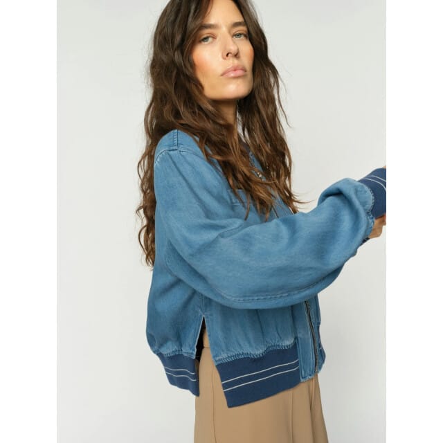 Mos Mosh 176620 405 mosmosh mmcate onyx jacket light blue denim