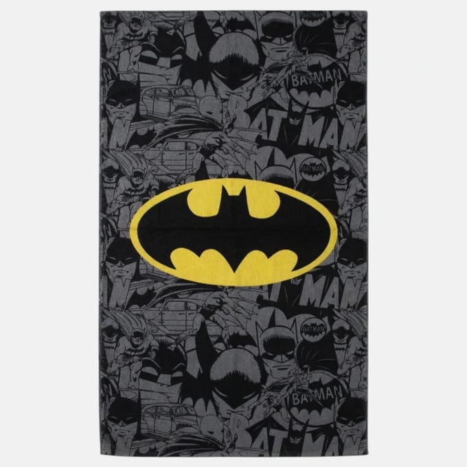 Batman strandlaken - 140 x 70 cm. - Bat-Man handdoek - 100% katoen