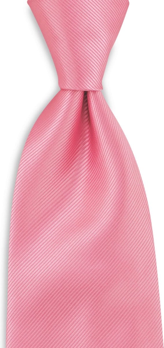 JB Collection - Stropdassen - stropdas roze repp - roze