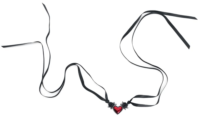 Alchemy Gothic - Gothic Choker - Blood Heart - voor Vrouwen - standaard