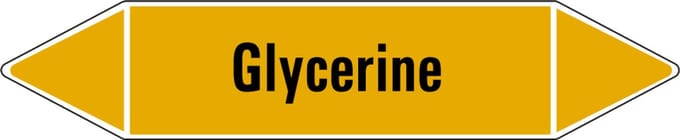 Glycerine leidingmarkering op vel 75 x 17 mm - 8 per vel