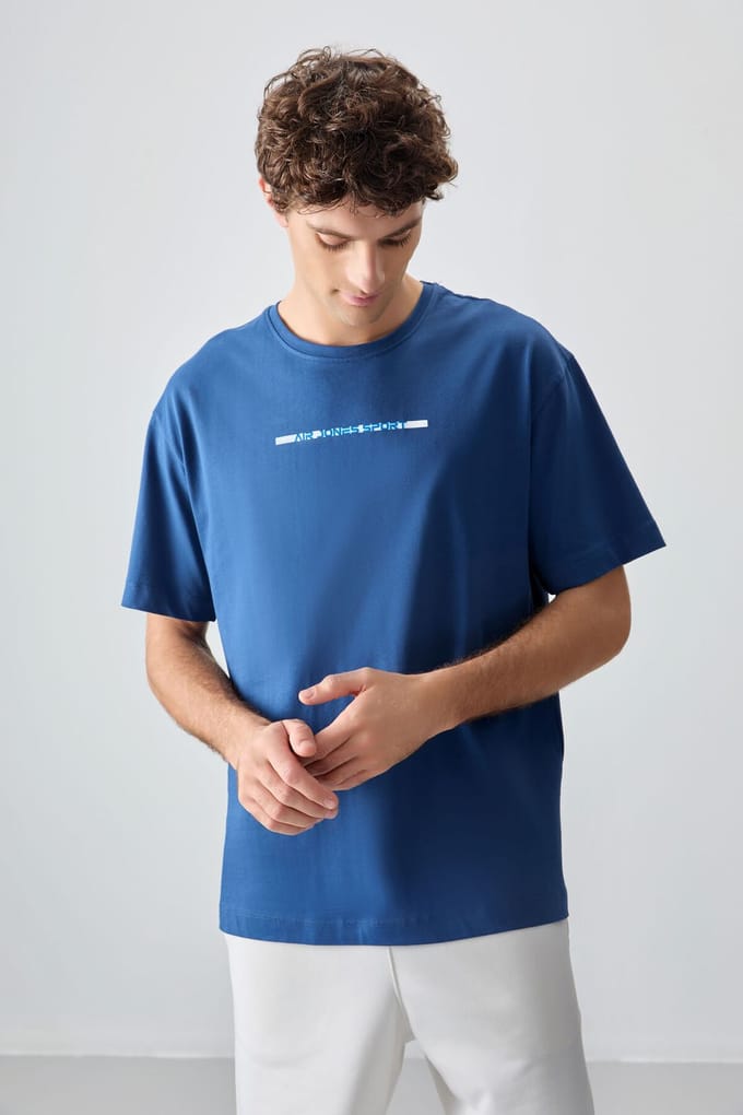 Oversized Katoenen Crew Neck T-Shirt