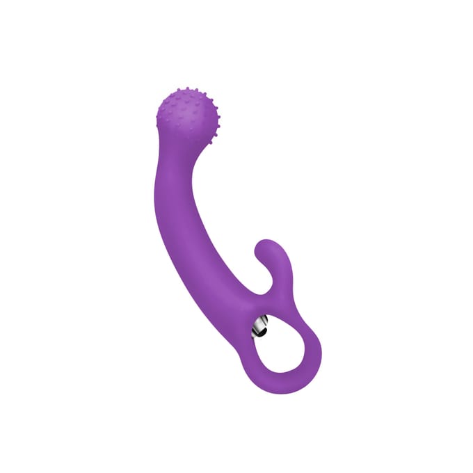 G-Spot siliconen vibrator met noppen, 18 cm