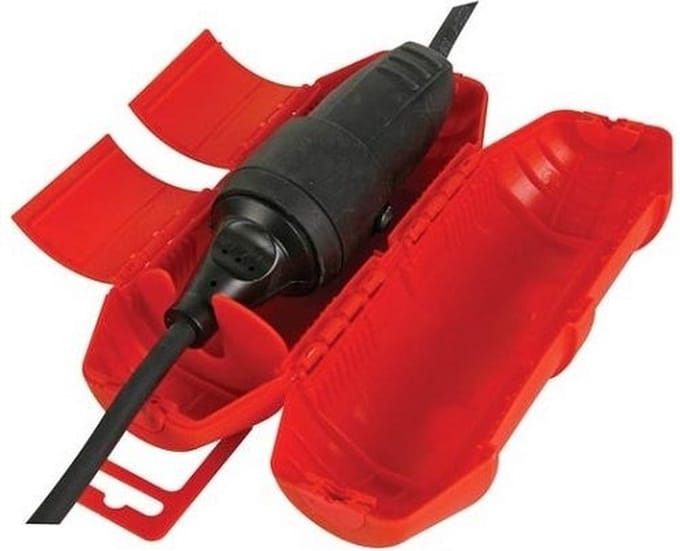 Perel Beschermhuls voor CEE-stekkerverbinding, IP44, polypropyleen, rood