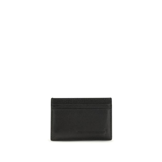 Tom Ford Zwarte Kalfsleren Bos Taurus Portemonnee