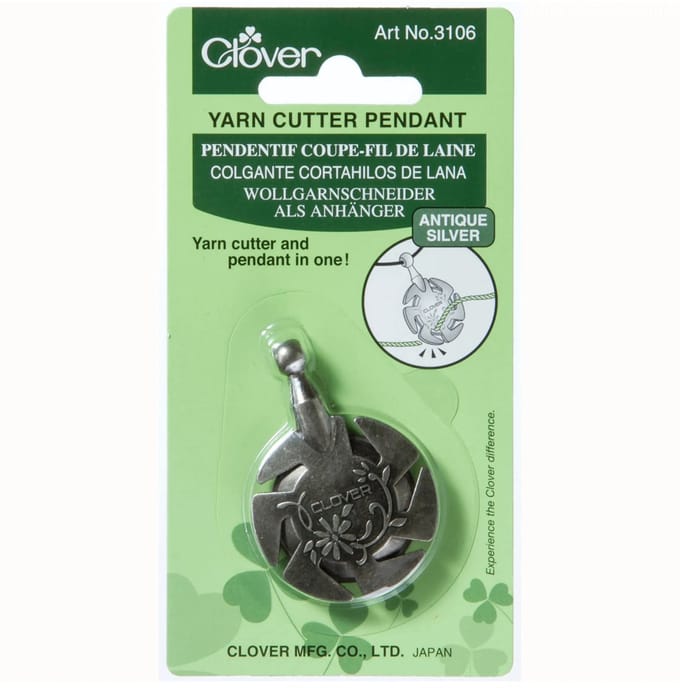 Yarn Cutter Pendant A Silver