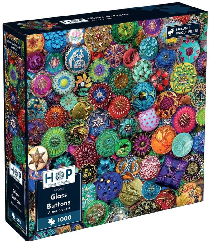 Glass Buttons Puzzel 1000 stukjes