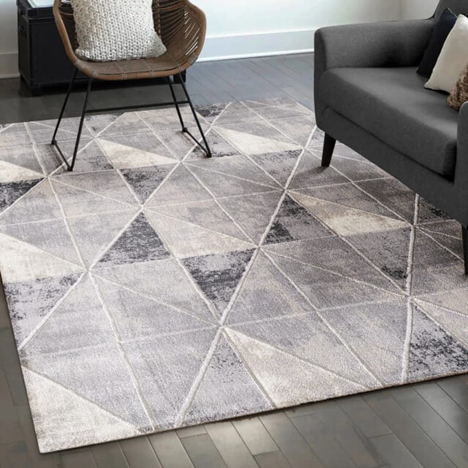 Muratap Harmony mystic modern abstract vloerkleed laagpolig licht- 200x280 cm