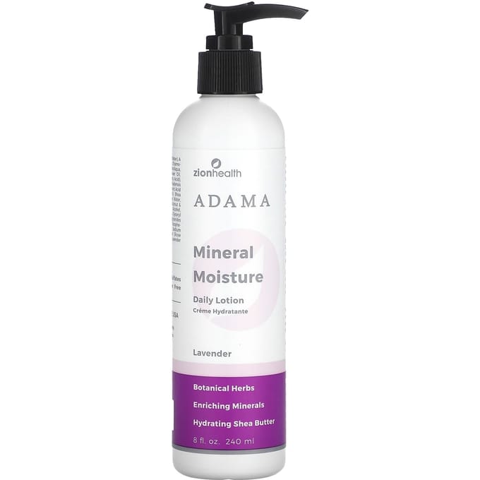 Adama, Minerale Hydratatie Dagelijkse Lotion, Lavendel, 240ml(8 fl oz) white