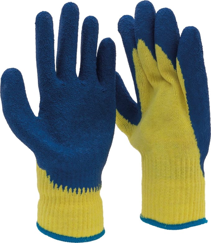 St. Helens Home & Garden - tuinhandschoenen - geel & blauw - medium