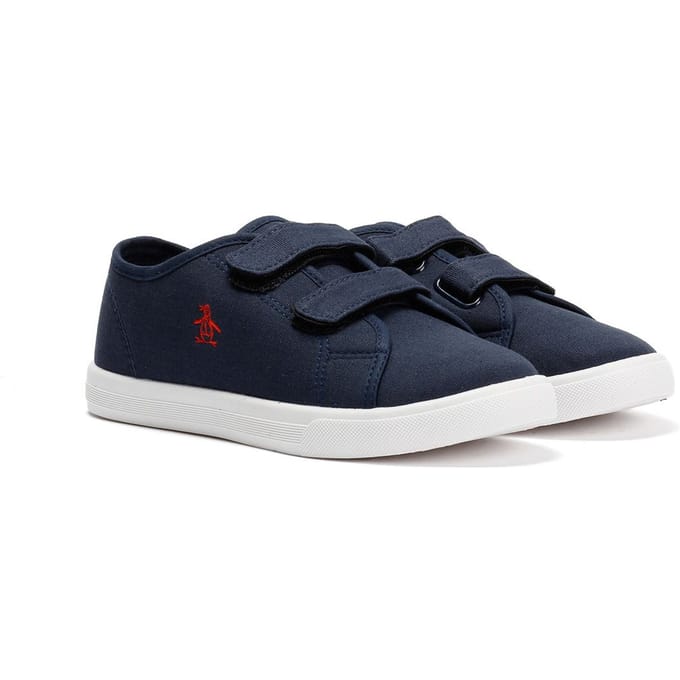 Penguin Junior Sparton Hook and loop Textiel Blauwe Sneakers