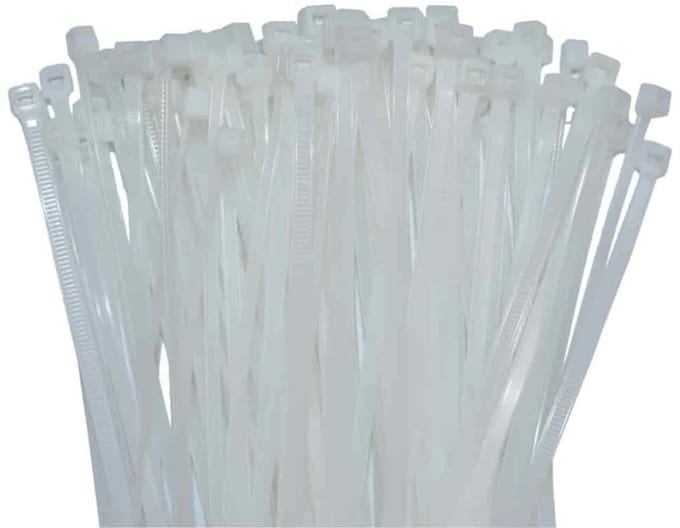 Kabelbinders 200mm, 100 stuks, naturel, PA6.6