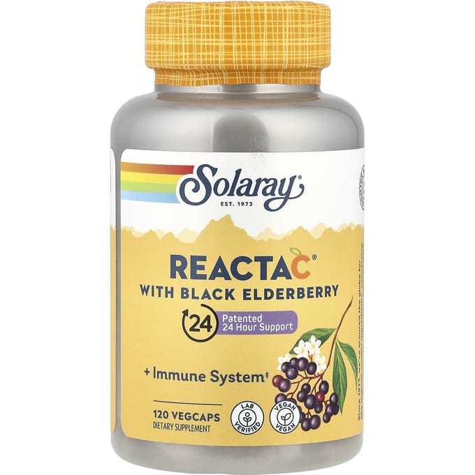 Reacta-C + Vlierbes, 120 Plantaardige Capsules