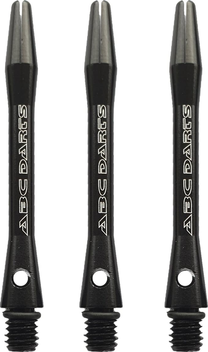 ABC Darts - Dart Shafts - Aluminium Zwart - In Between - 3 Sets (9 stuk)