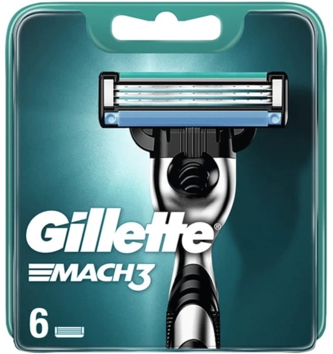 Gillette Mach3 6pc scheermesjes