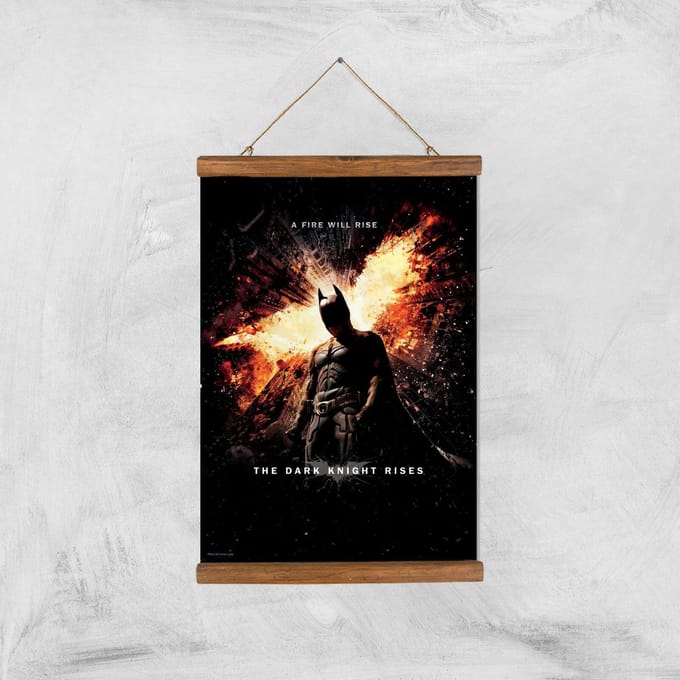 The Dark Knight Rises Giclee Art Print - A3 - Wooden Hanger