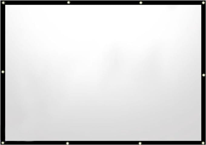 Projectiescherm - Beamerdoek Beeldscherm - Thuisbioscoop Presentaties - Gemotoriseerd Instelbaar - 84 inch - Grijs
