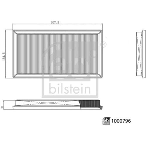 Luchtfilter FEBI BILSTEIN 1000796
