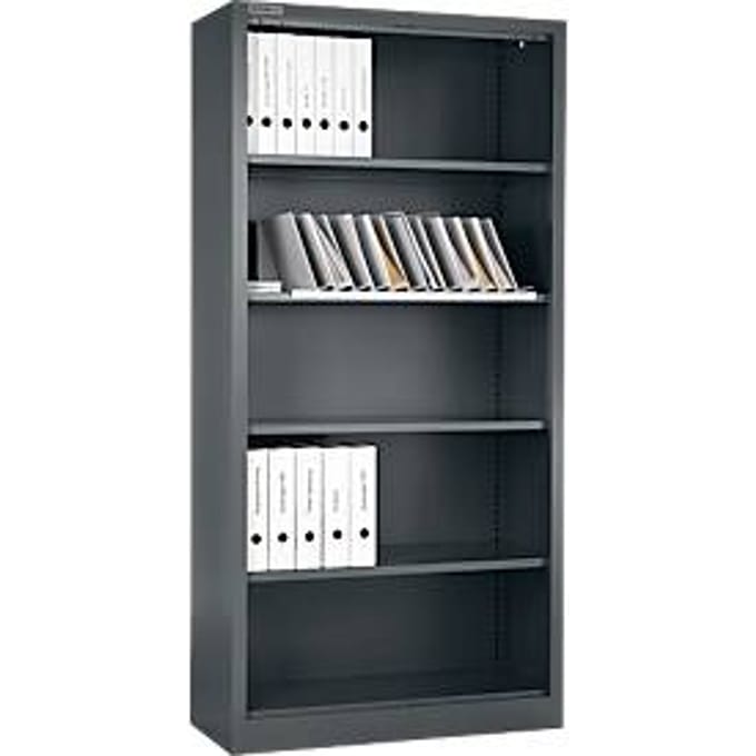Schäfer Shop Select stellingkast MS, 5 OH, B 800 x D 400 x H 1935 mm, plaatstaal, basaltgrijs