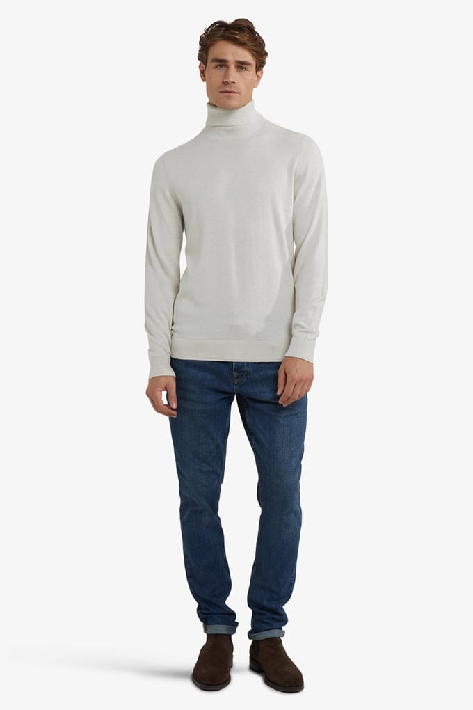 McGregor Roll Neck Sweater Off White Taglia: 3XL | Dolcevita Outlet | Uomo | Bianco
