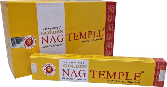 Golden Nag Wierook Temple (12 pakjes van 15 gram