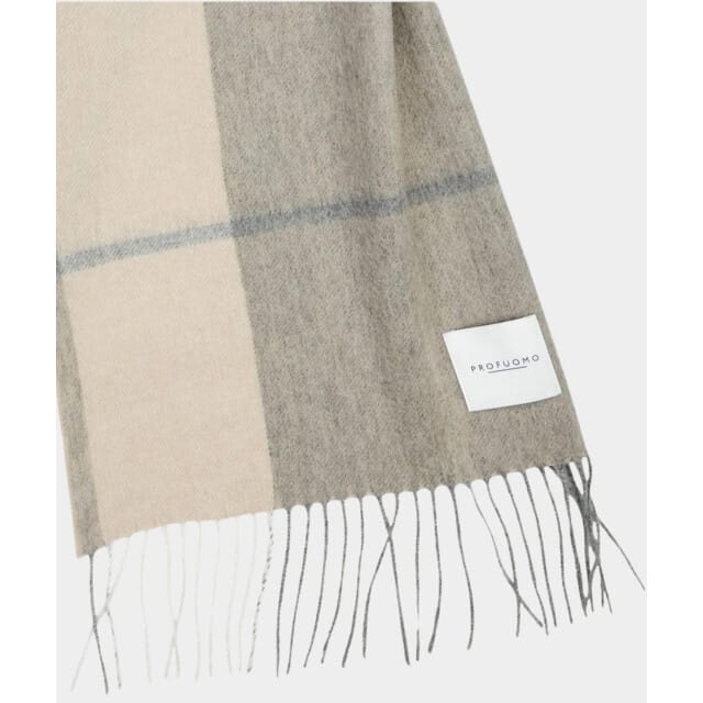 Profuomo Lamswollen Sjaal - Beige