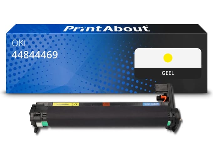 PrintAbout huismerk Drum 44844469 Geel Geschikt voor OKI
