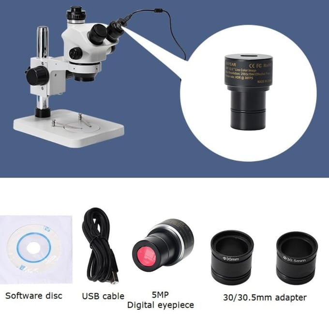 5MP CMOS USB2.0 Microscoop Camera Digitaal Elektronisch Oculair Gratis Driver Microscoop Hoge Snelheid zwart
