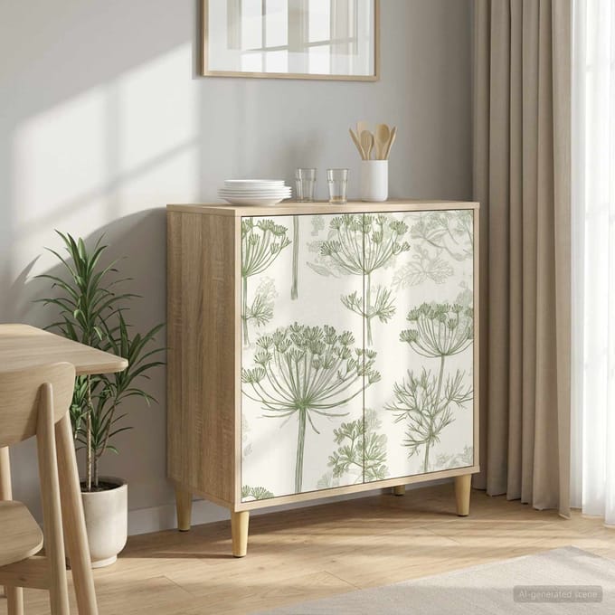 vidaXL - Dressoir - GOTHA - Sonoma - 69 - x - 33 - x - 75 - cm - Bewerkt - hout