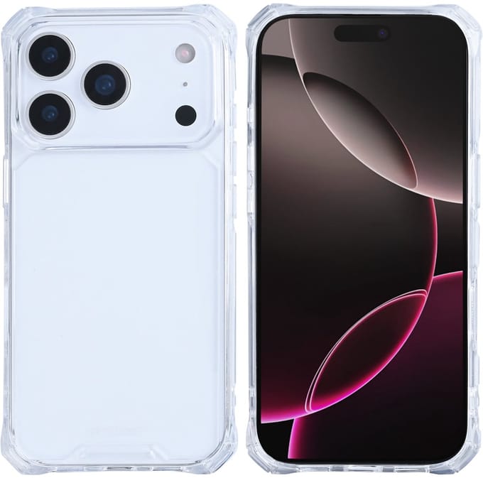 Rixus Armor-X Anti Shock Case For Apple iPhone 17 Pro Transparant